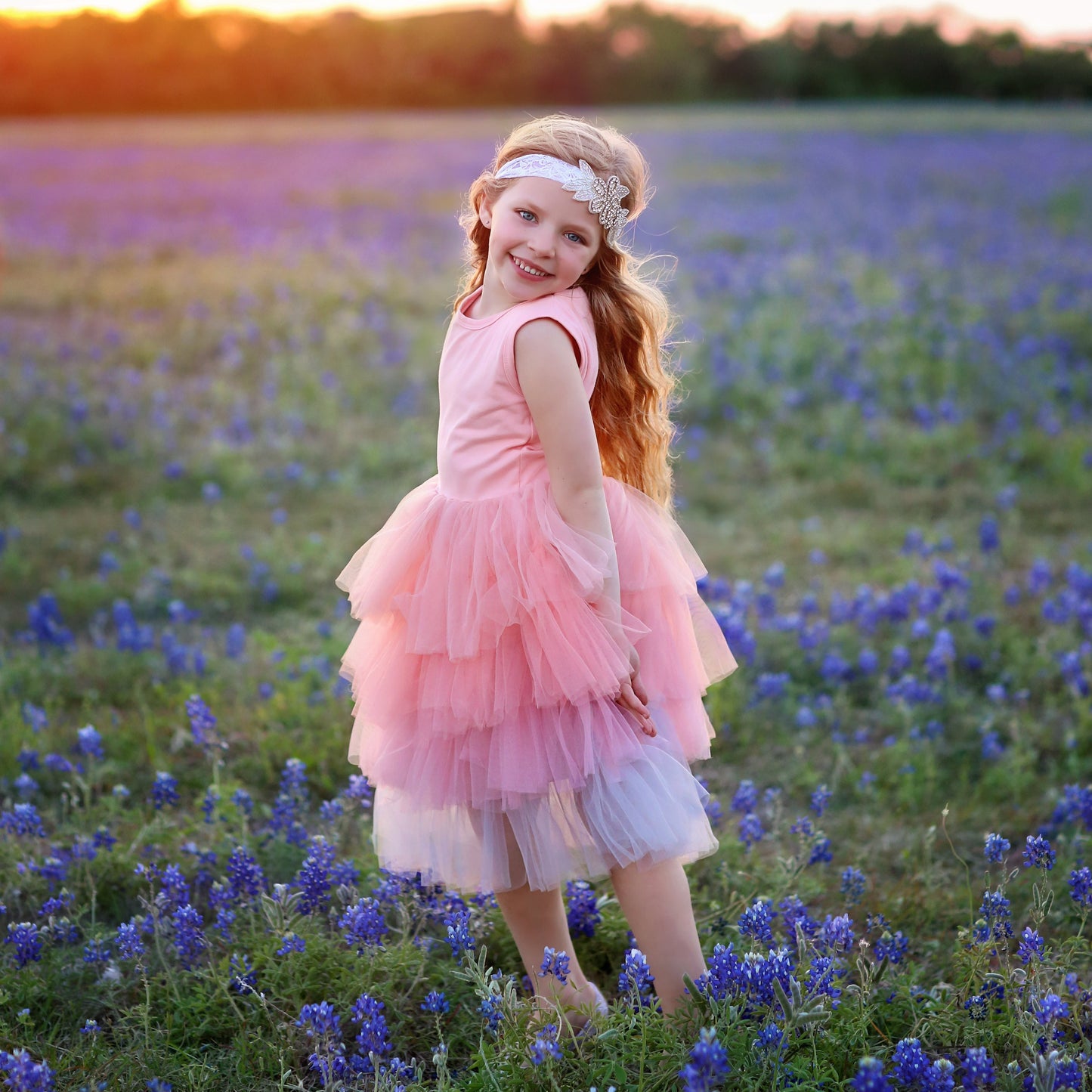 Tutu Dress in Pink Ombre