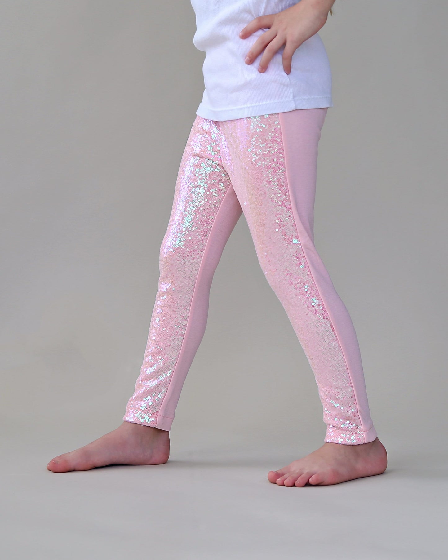 Sequin Leggings in Ballerina