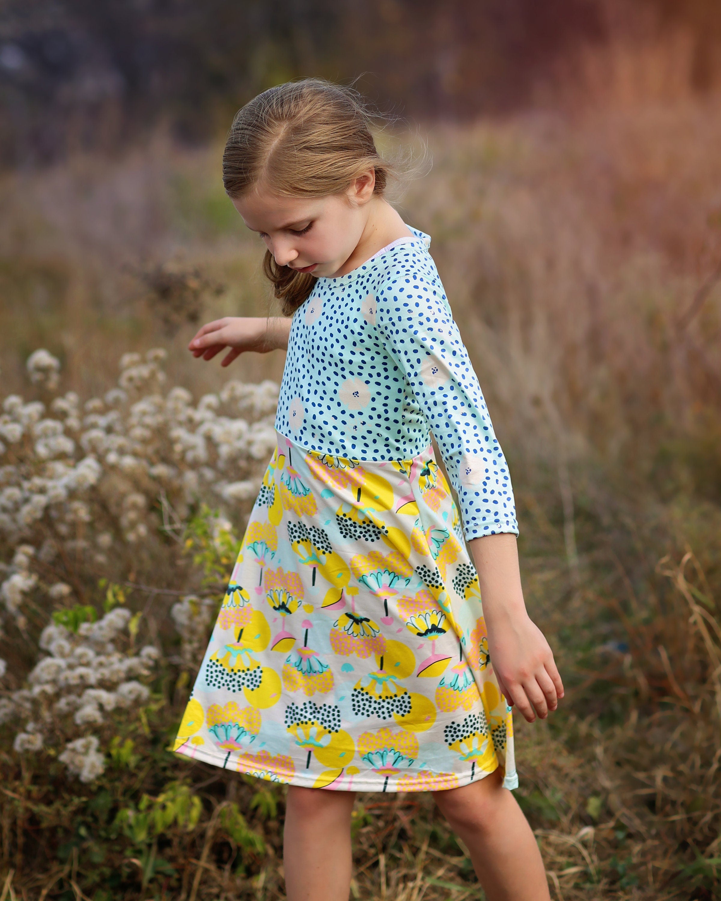 A-Line Dress - Girls Dress - Twirly Dress - Birthday Dress - Party Dre A-Line Dress - Girls Dress - Twirly Dress - Birthday Dress - Party Dre
