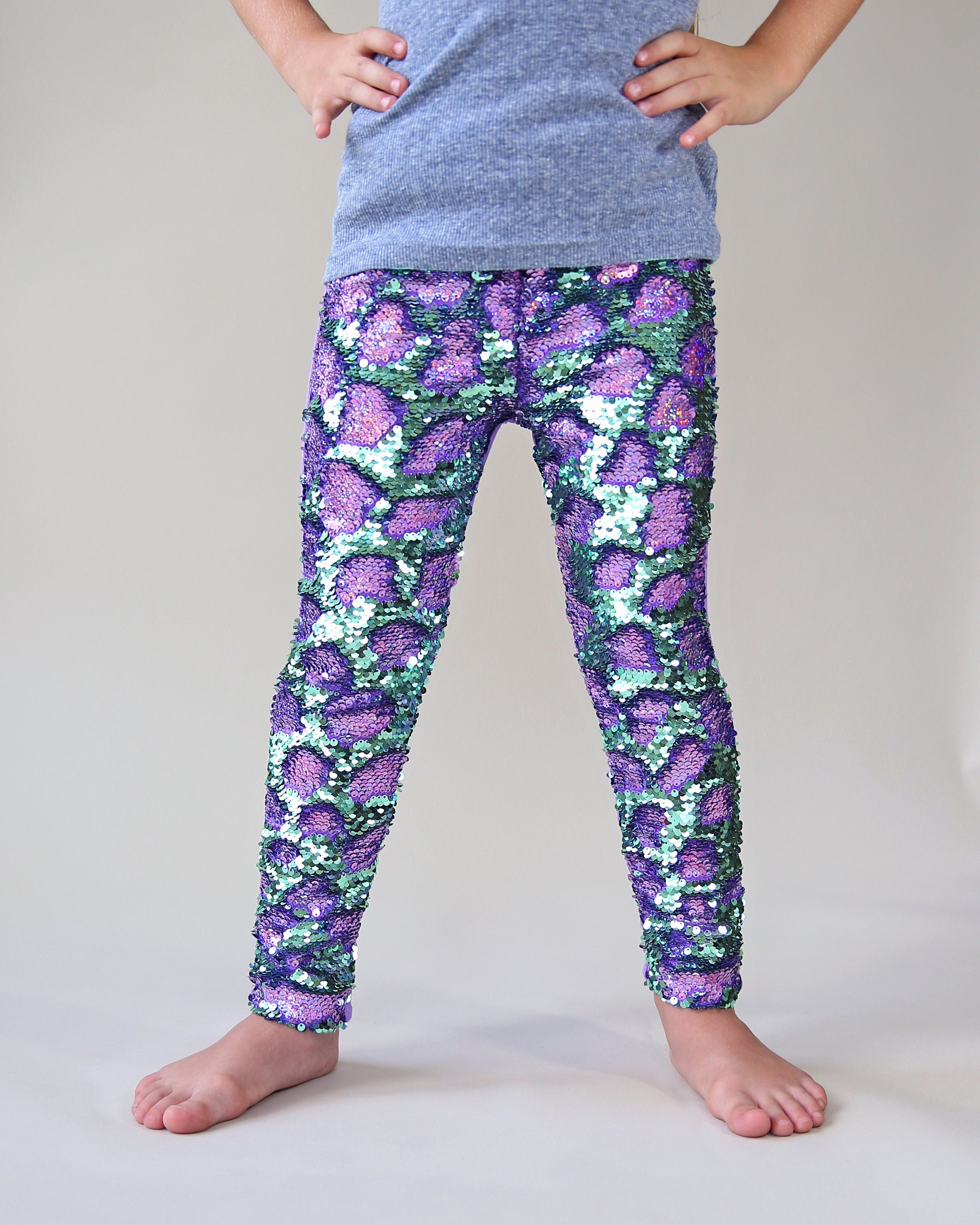 Purple Sparkle Leggings/Tights
