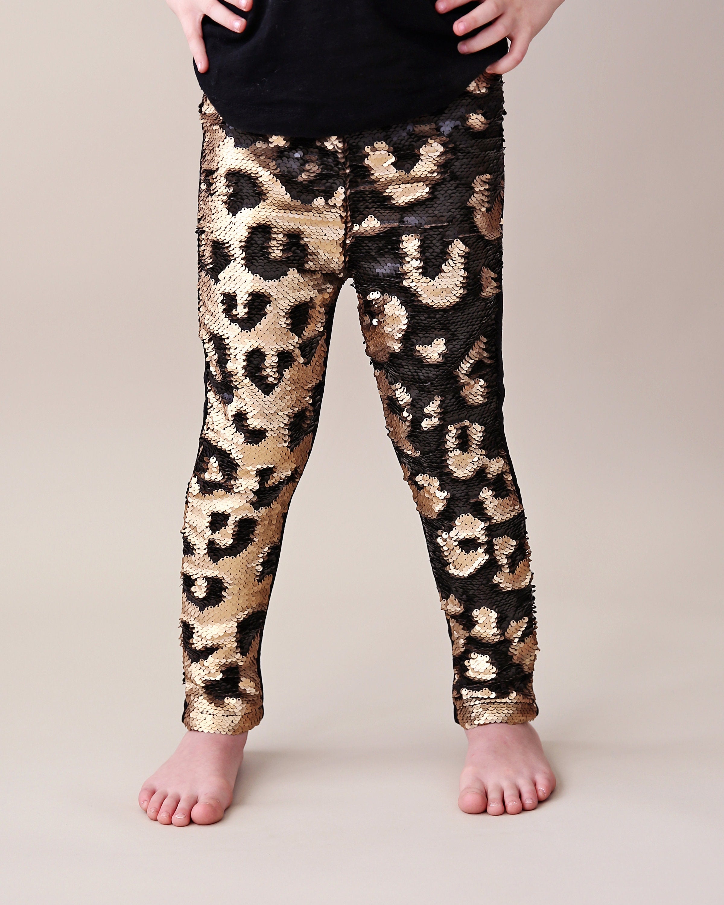 Sequin gold outlet leggings