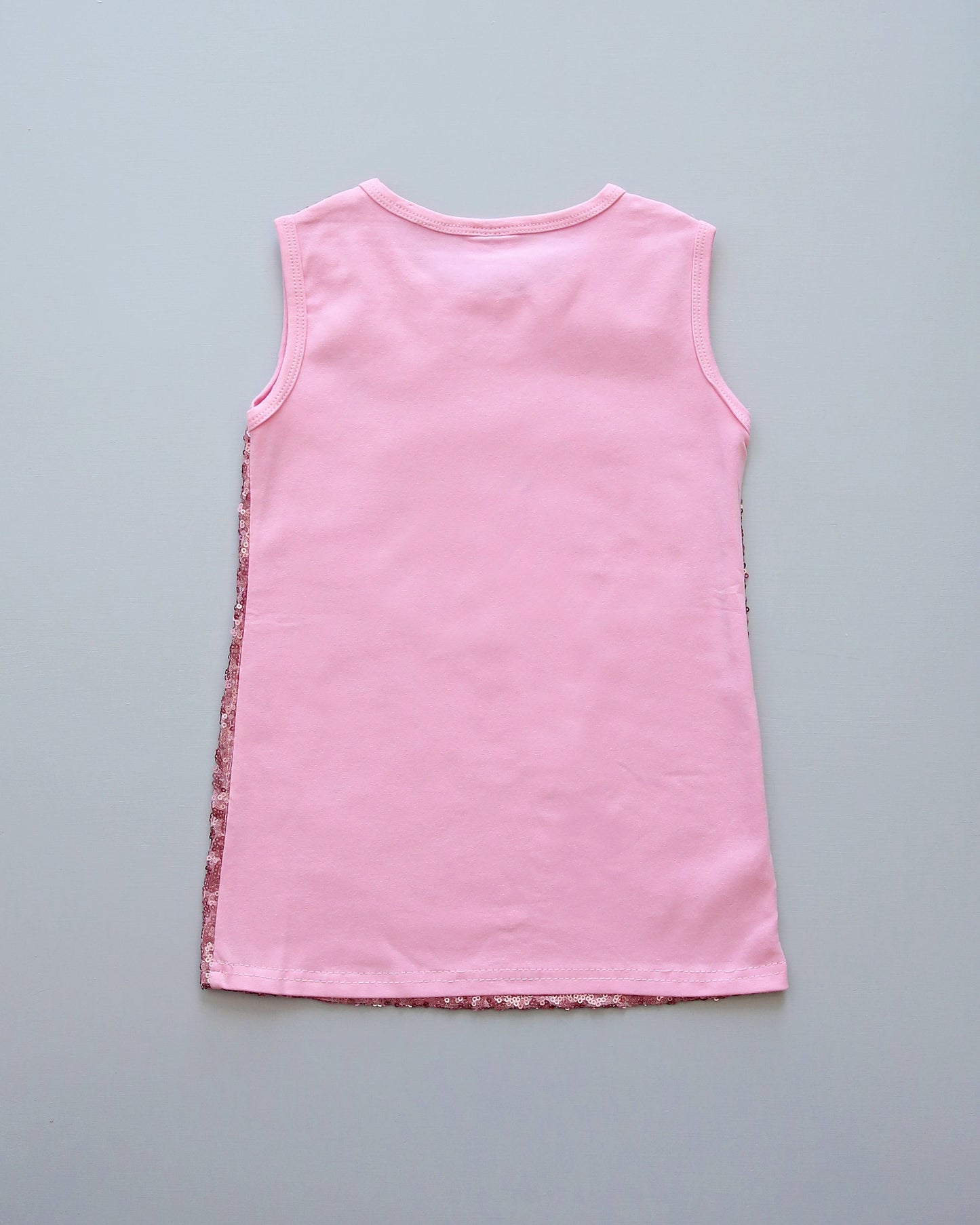 Girls Sequin Pink Tunic Dress - Pink Sequin Tunic -Sequin Shift Dress - Birthday Dress - Party Dress - Sequin Tank Dress - Girls Pink Dress