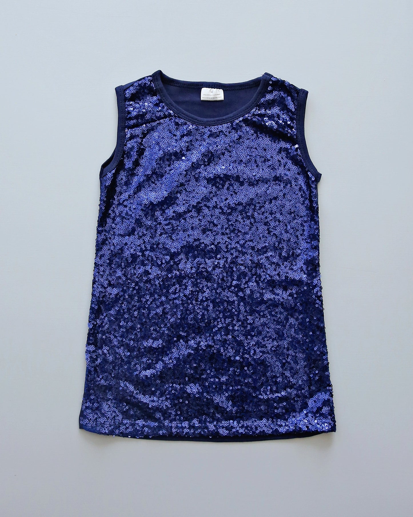 Short Navy Sequin Tank Dress - Navy Sequin Tunic -Sequin Shift Dress - Birthday Dress - Party Dress - Navy Sequin Tank Dress - Navy Dress