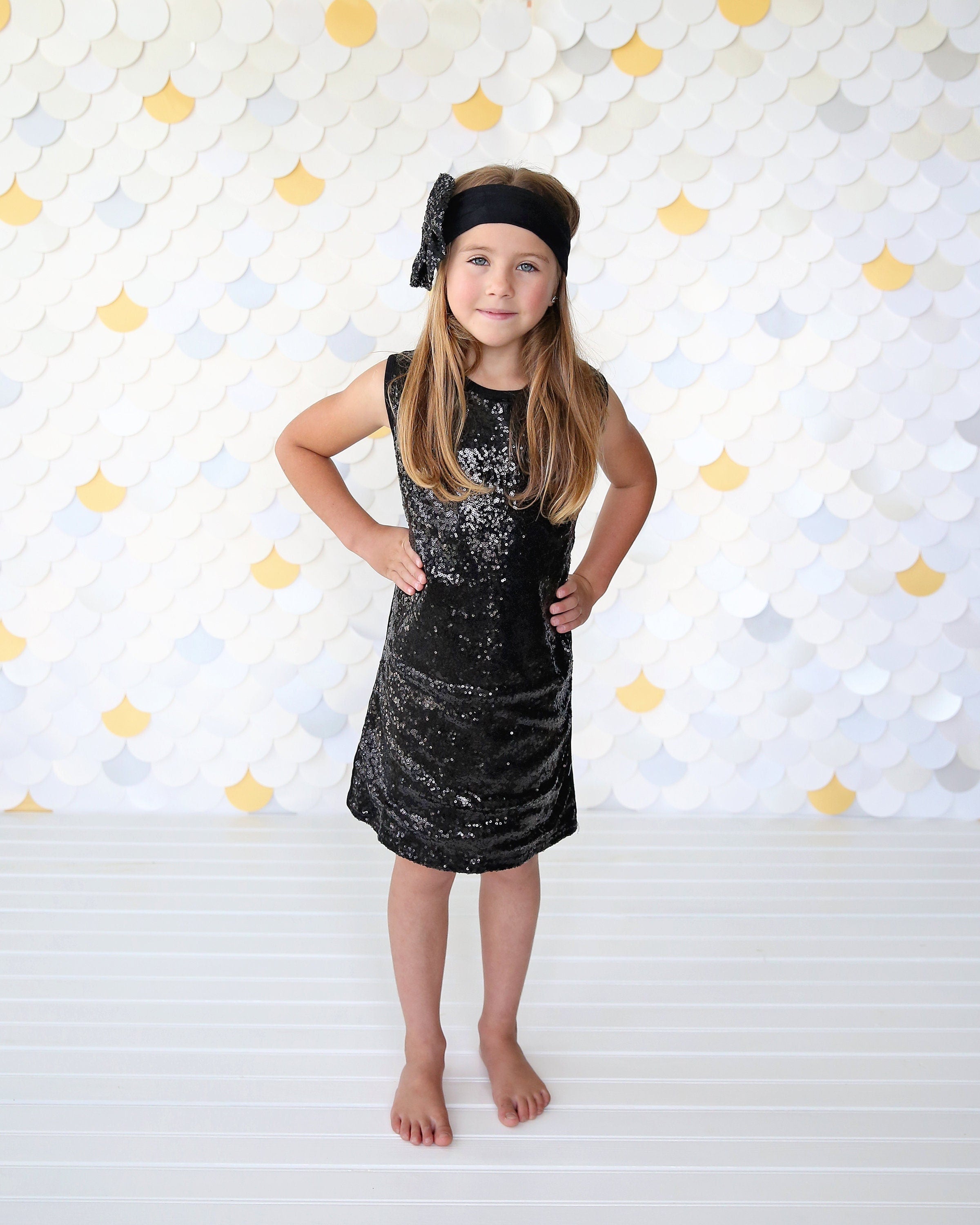 Black Tank Sequin Dress Black Sequin Tunic, Sequin Shift Dress, Birt