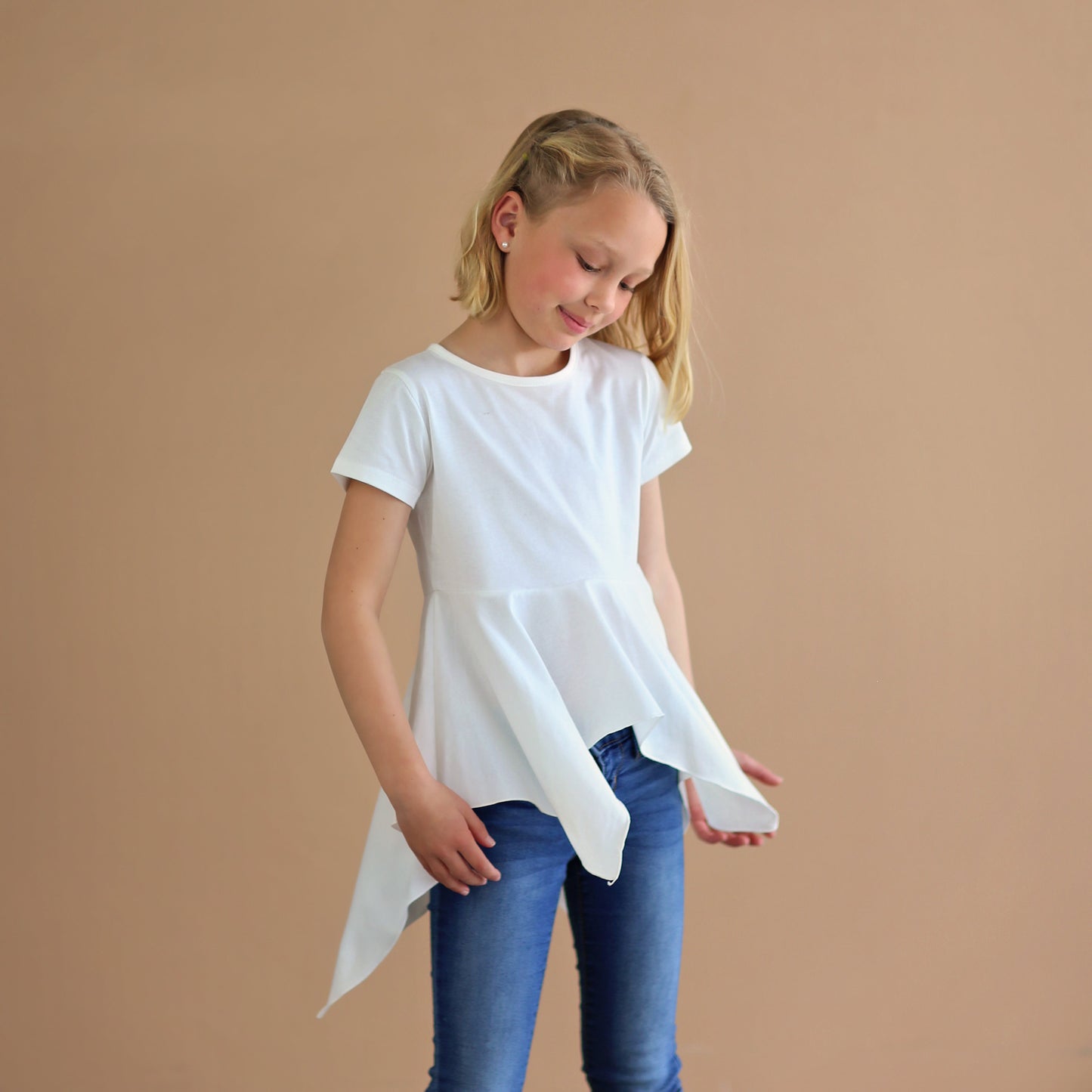 White Boho Shirt - White High Low Shirt - White Shirt - White Tunic Shirt