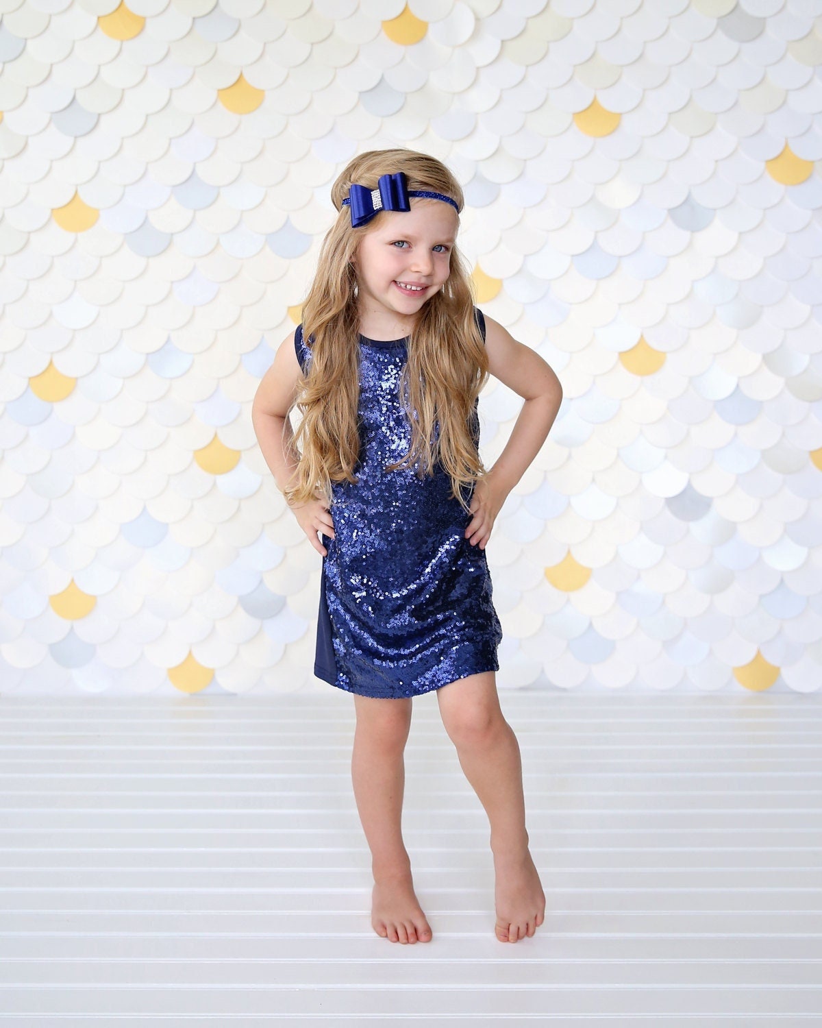 navy sequin shift dress NEW Navy Blue Sequin Shift Dress Size S/M