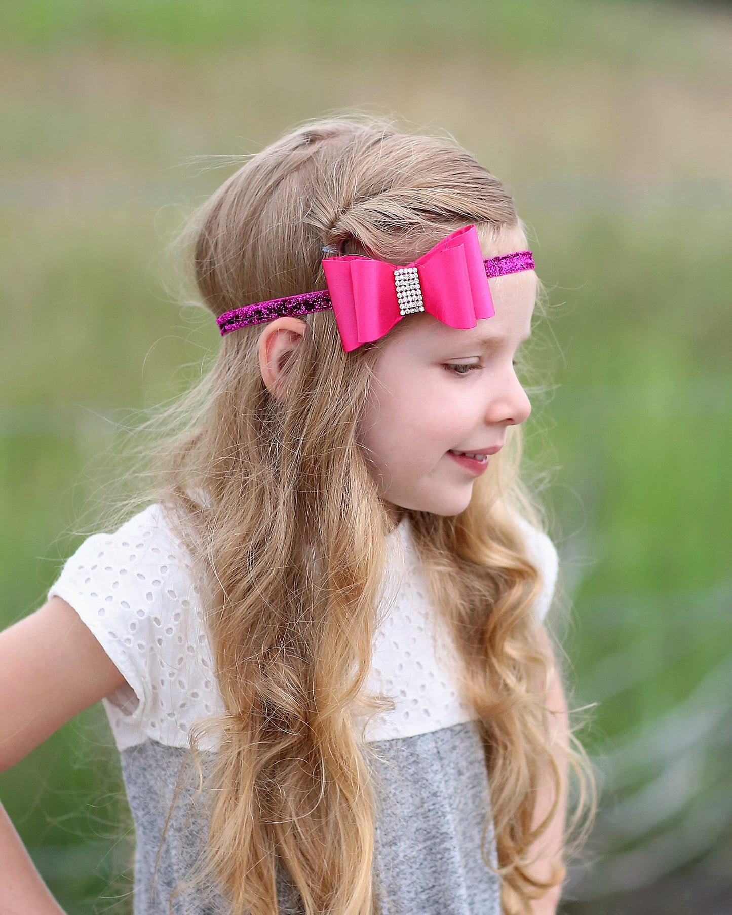 Satin Loop Bow Headband - Bow Headband - Loop Bow Headband - Pick your color