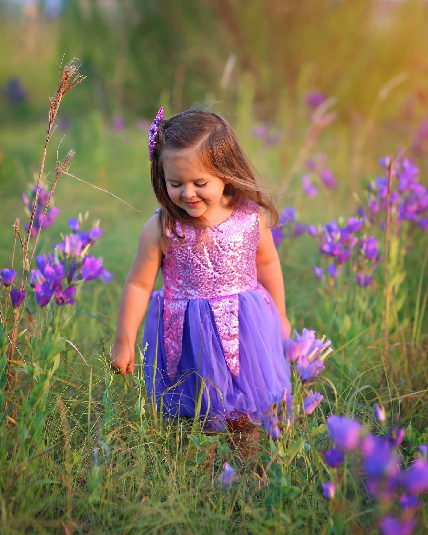 Sequin Tutu Dress in Lavender