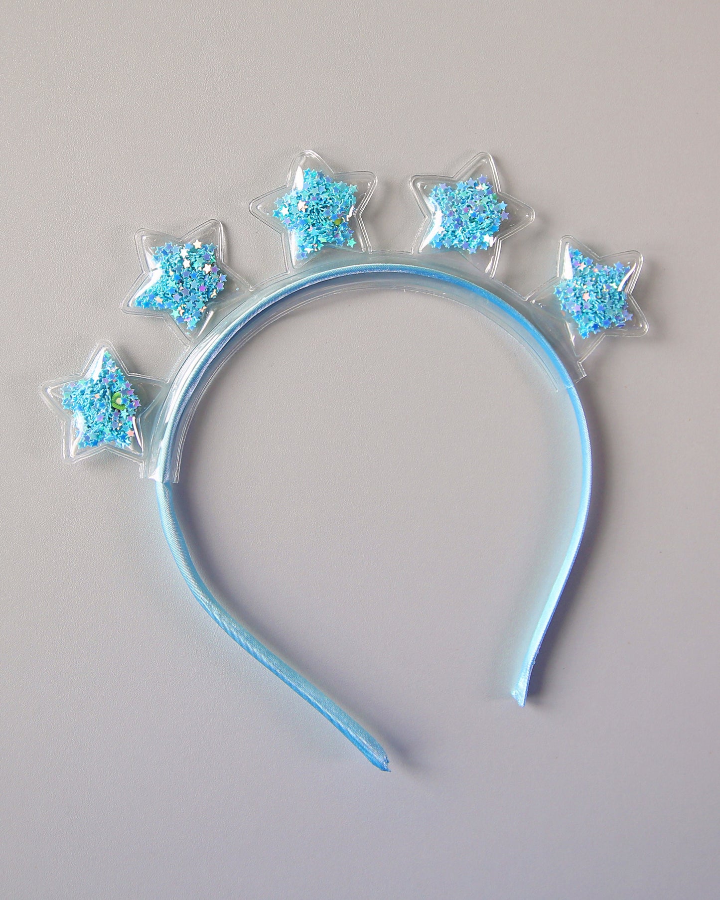 Clear Confetti Sequin Star Crown Headband- Star Headband, Headband, Rainbow Birthday Headband, Party Favor, Party, Her Birthday Gift, sequin
