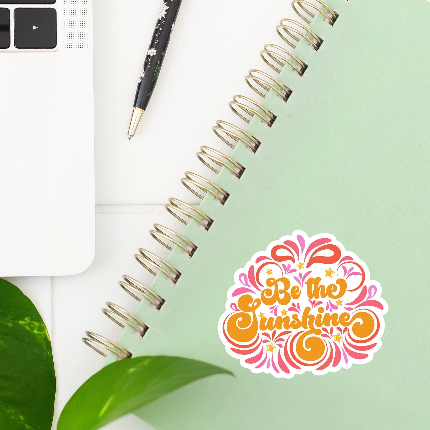 Be the Sunshine Sticker- Tumbler sticker, decal, laptop sticker, water bottle sticker, sunshine sticker, sticker, stickers, waterproof