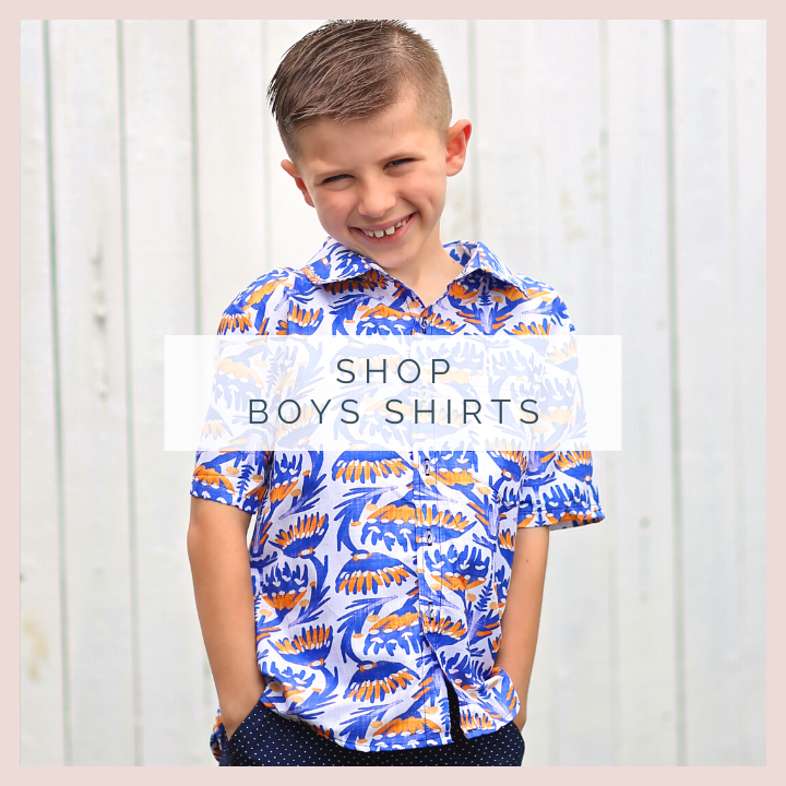 Dress Him Up: Trendy Button-Up Prints for Boys at Whitney Elizabeth!