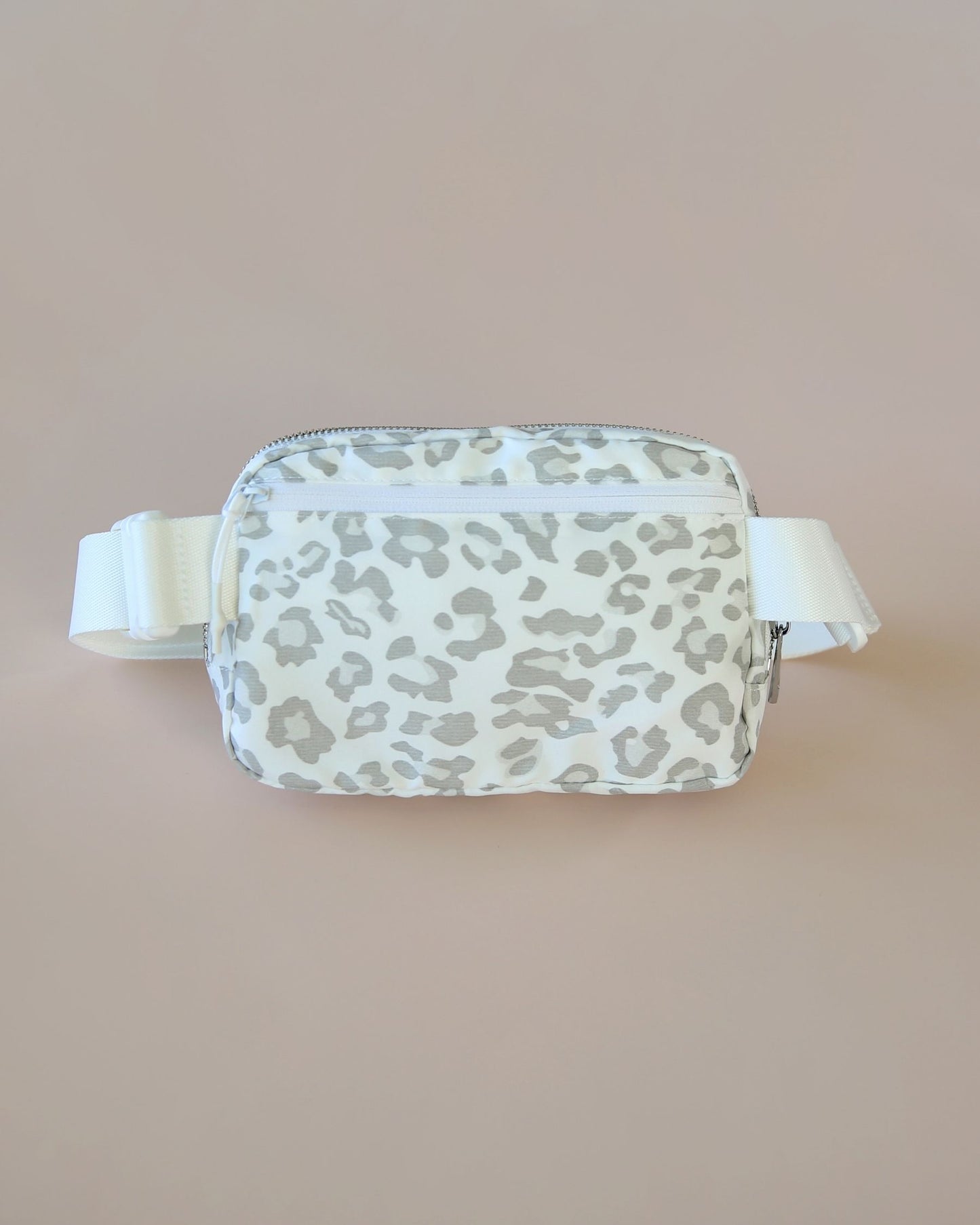 White Leopard Belt Bag