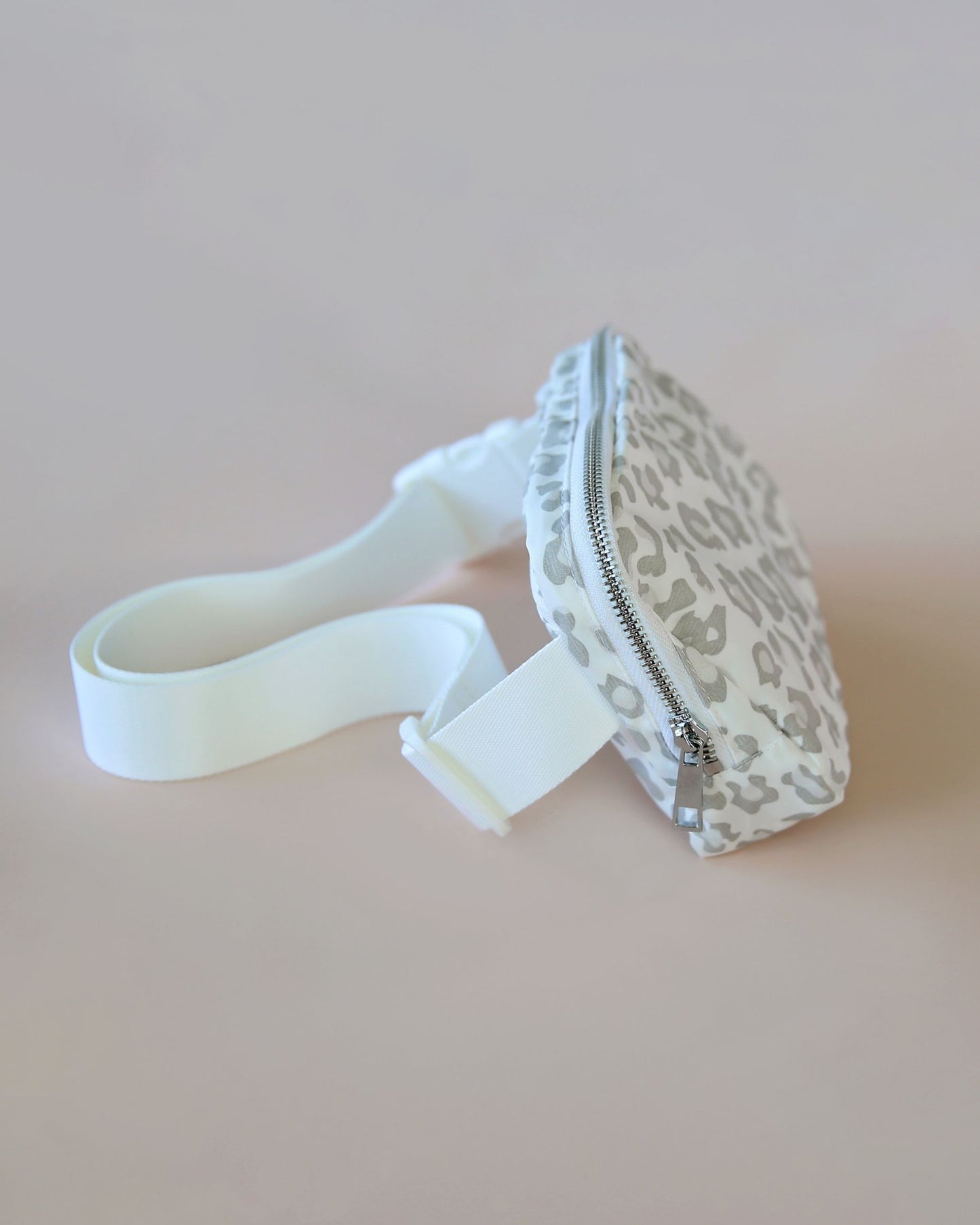 White Leopard Belt Bag