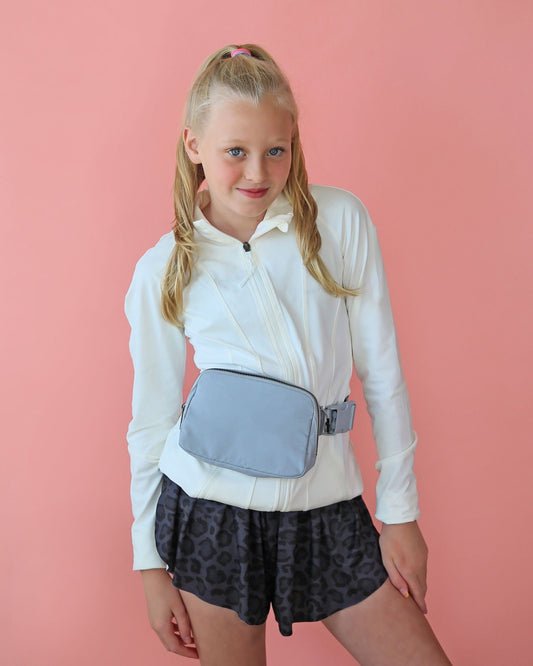 Gray Belt Bag