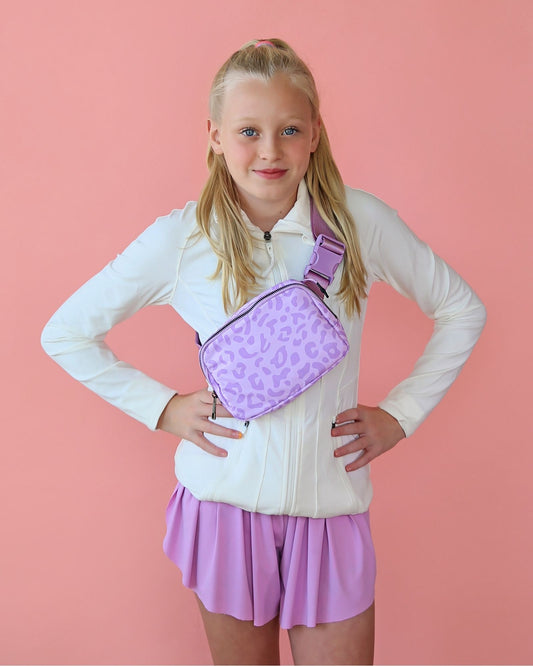 Leopard Lavender Belt Bag
