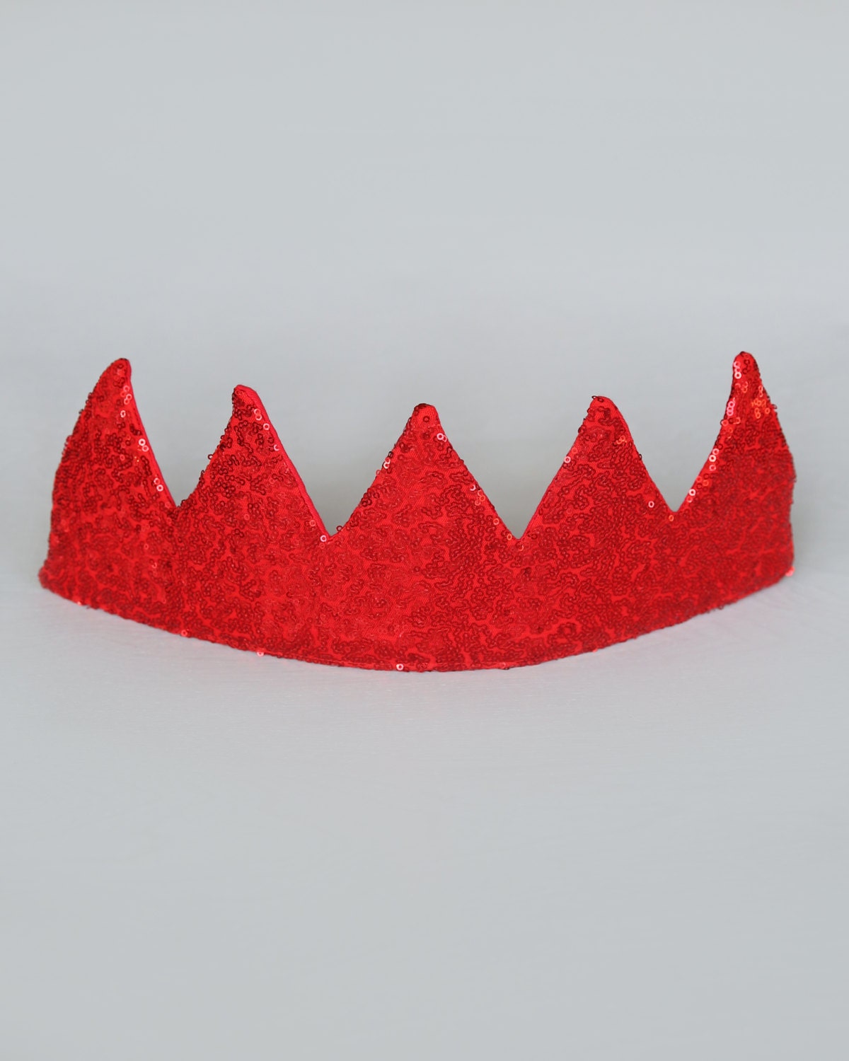 Dress Up Crown - Sequin Crown - Birthday Crown - Red Sequin Crown - Fits all