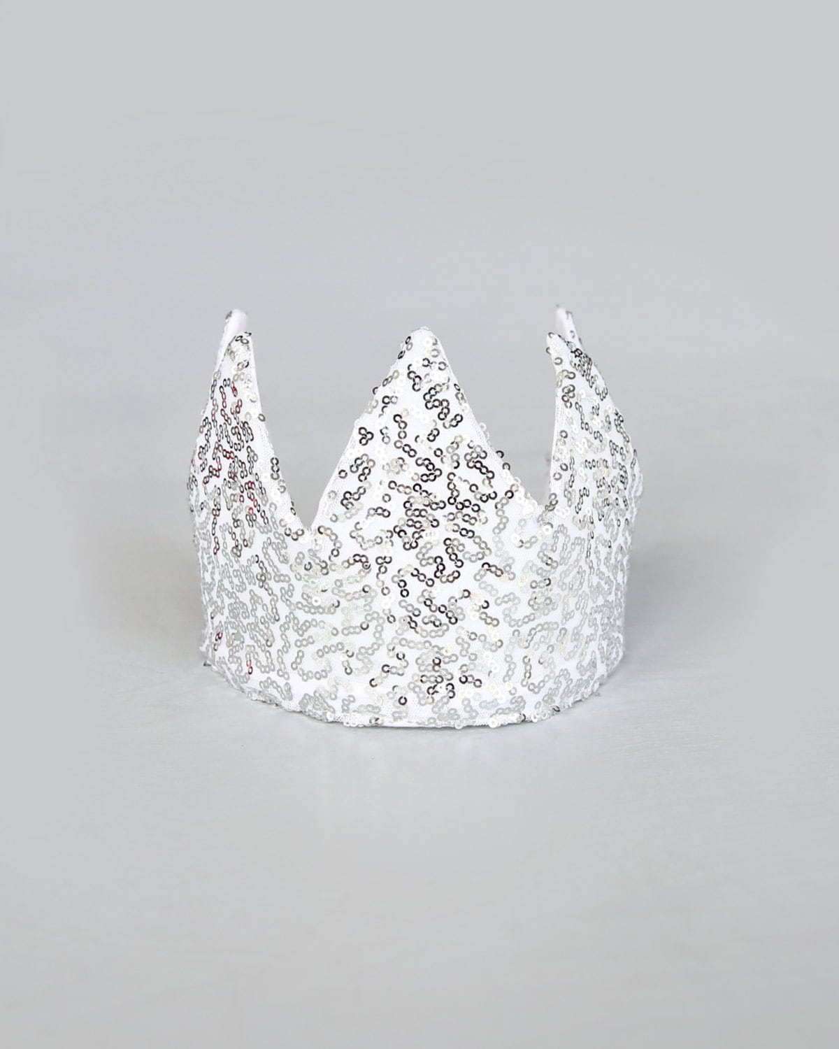 Dress Up Crown - Sequin Crown - Birthday Crown - Silver Sequin Crown - Silver Crown - Fits all - Reversible Crown