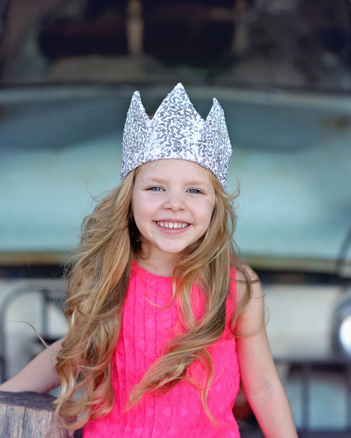 Dress Up Crown - Sequin Crown - Birthday Crown - Silver Sequin Crown - Silver Crown - Fits all - Reversible Crown