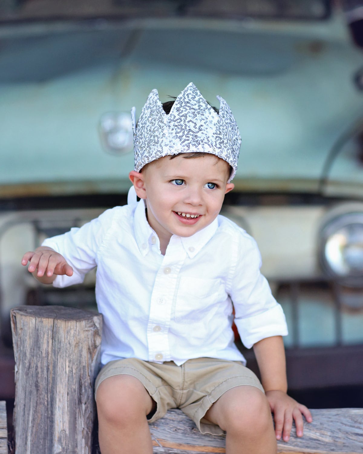 Dress Up Crown - Sequin Crown - Birthday Crown - Silver Sequin Crown - Silver Crown - Fits all - Reversible Crown