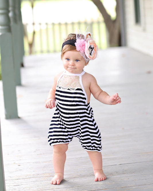 Striped Baby Toddler Romper- Baby Gift, Toddler Romper, Baby Gift, Toddler Gift, Toddler Outfit, Baby Outfit, Birthday Gift, Gift for her