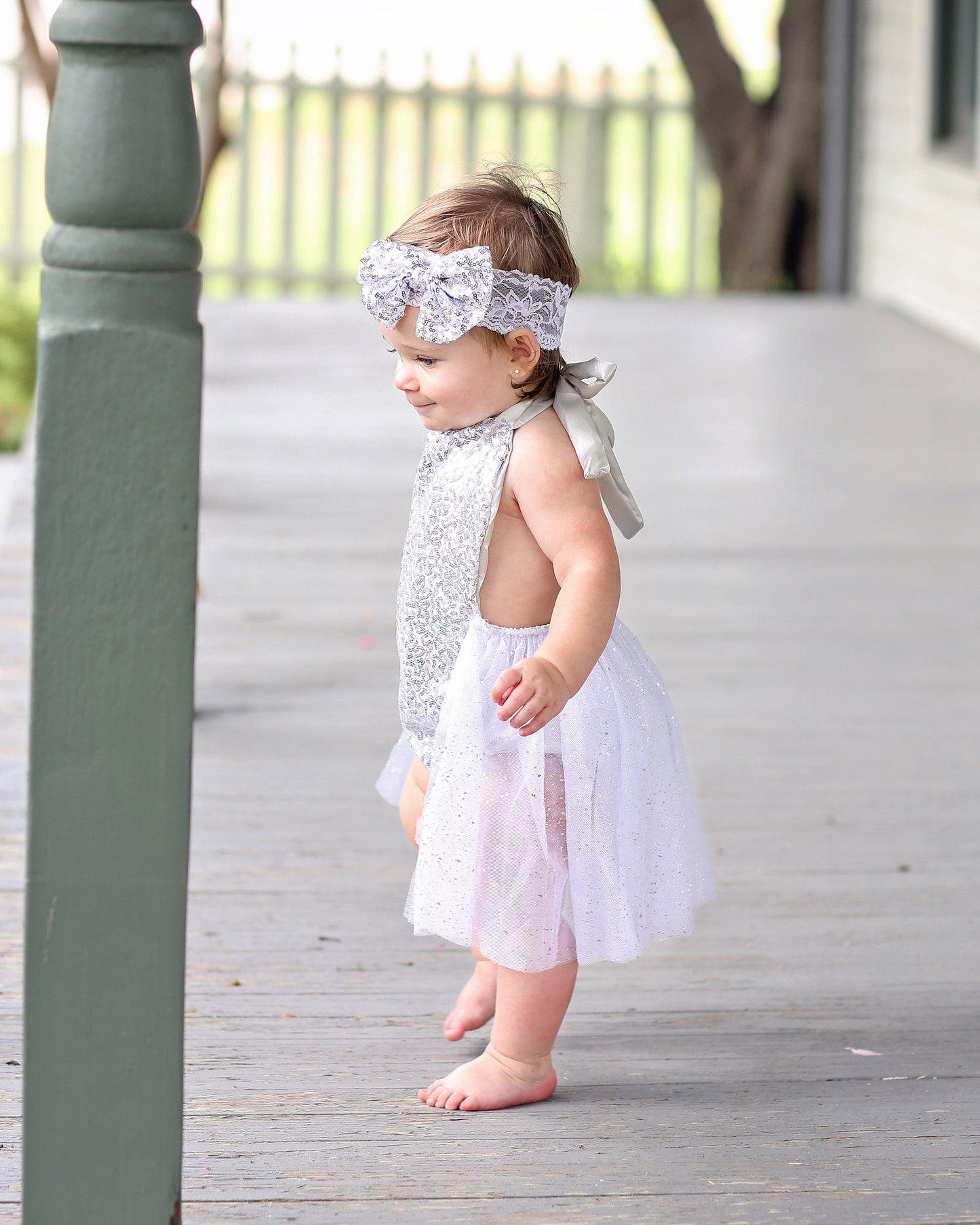 Silver Sequin Skirted Romper 0-6 months - Tulle skirt, romper - Sequin Romper, Birthday Romper - birthday, baby photo shoot, birthday outfit
