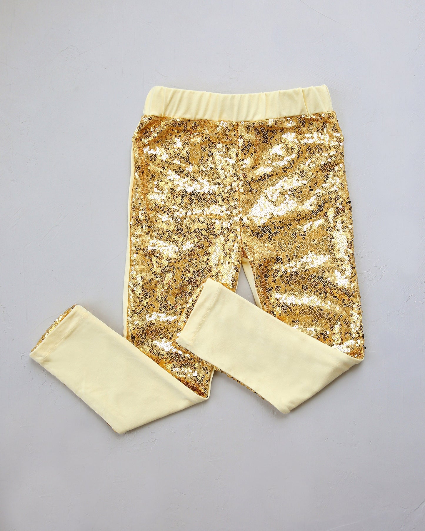 Sequin Leggings in Gold