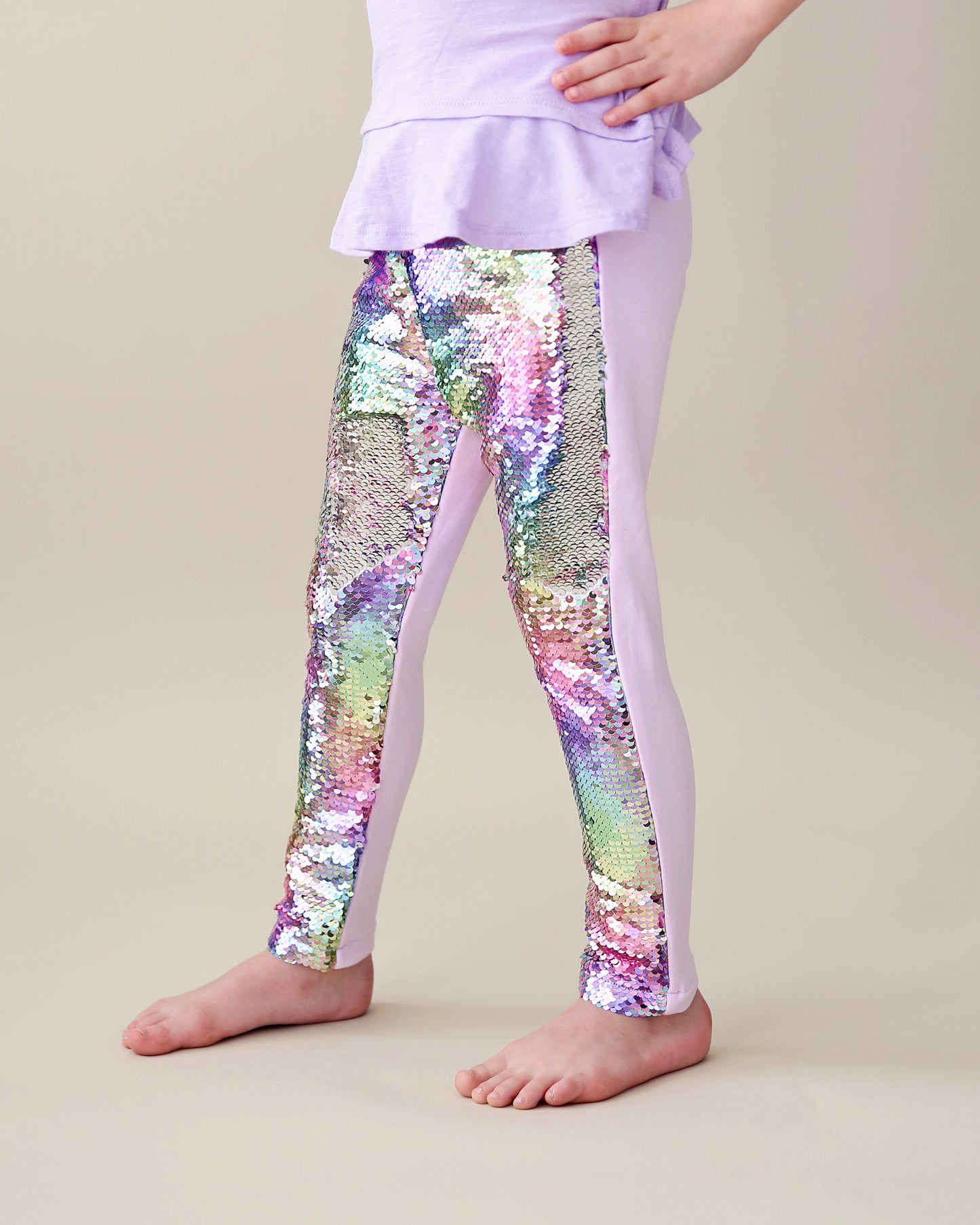 Flip Sequin Leggings in Pastels