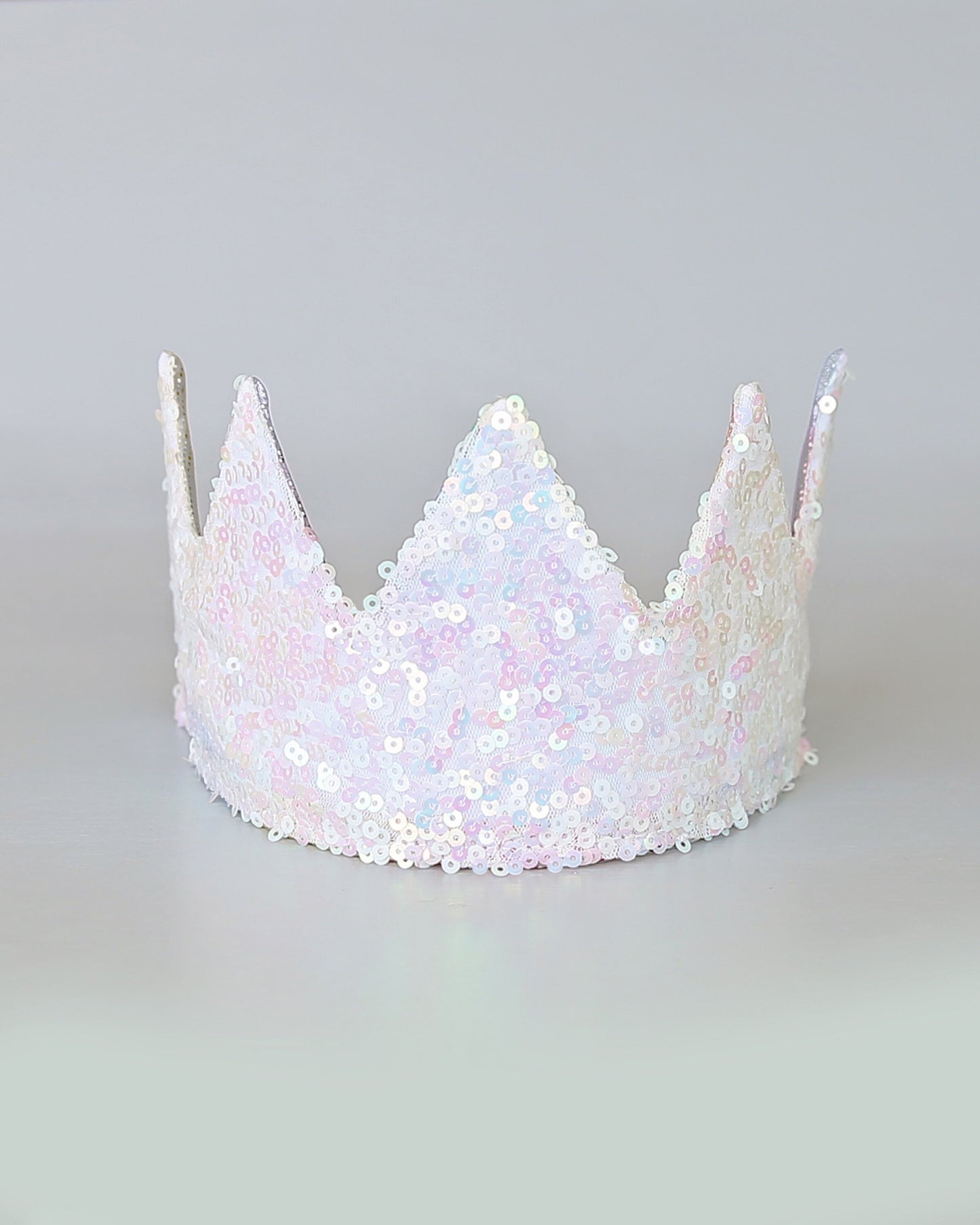 Dress Up Crown - Sequin Crown - Birthday Crown - Roses Sequin Crown REVERSE to White Sequins - Fits all