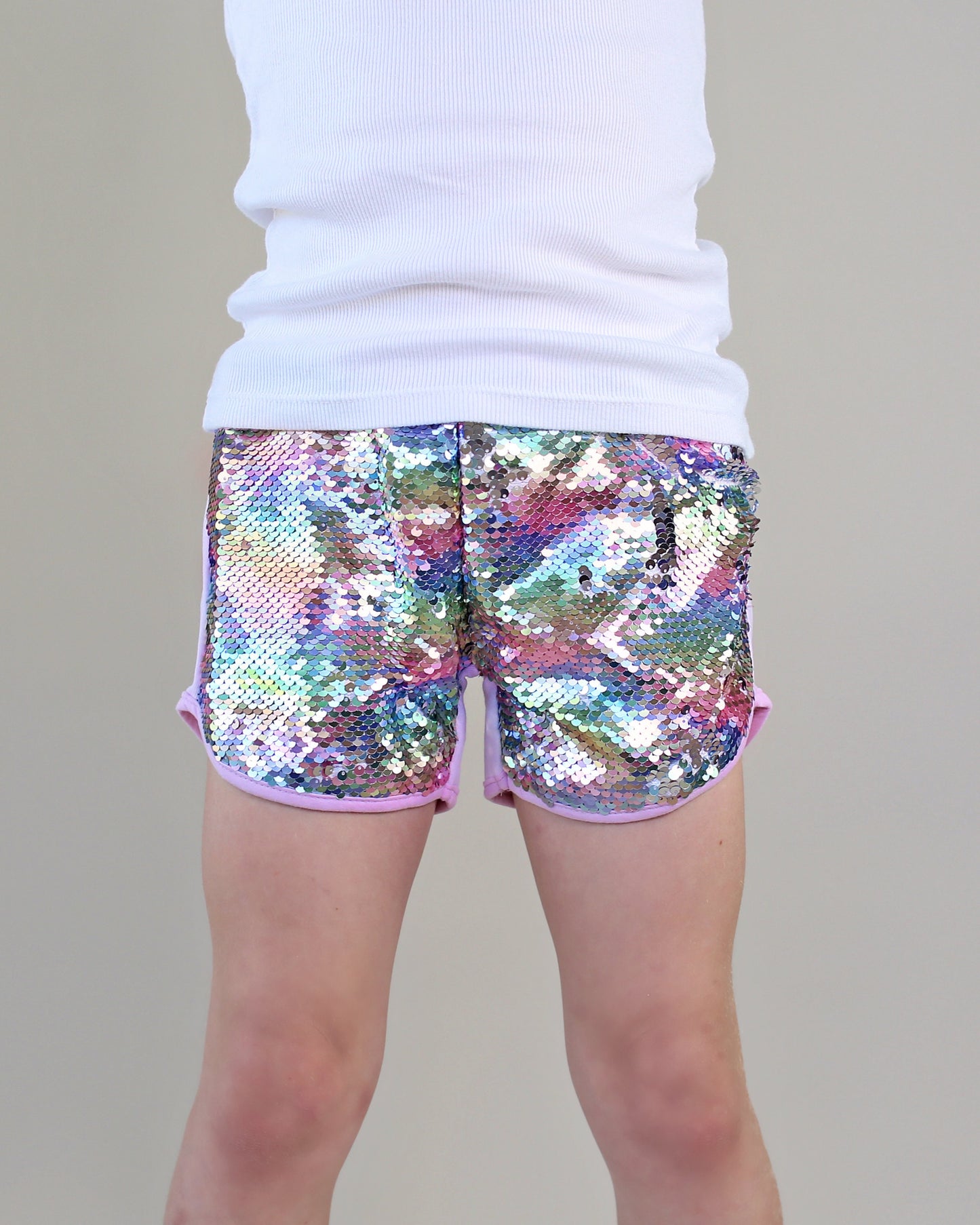 Flip Sequin Shorts in Pastels
