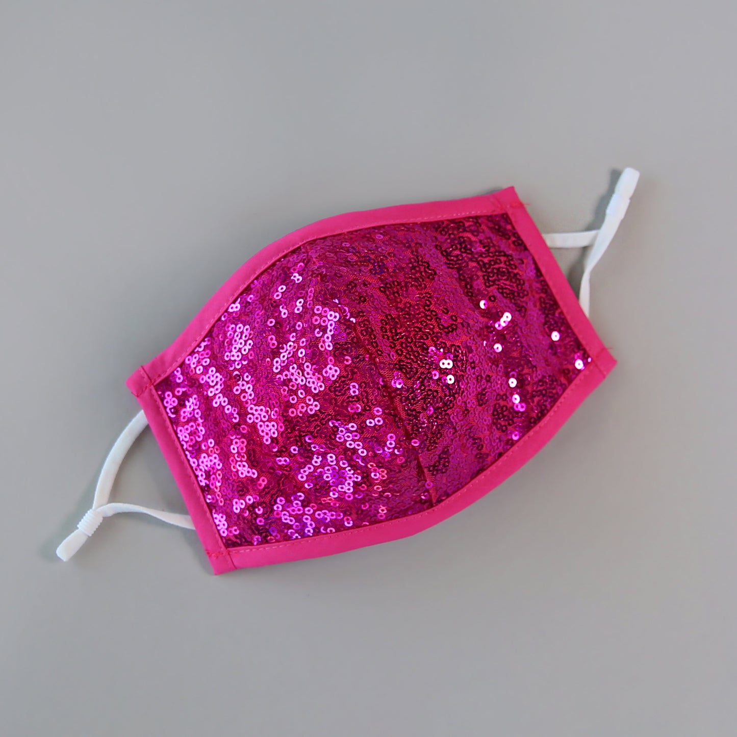 Sequin Face Mask - Pocket Filter Face Mask - Dust Face Mask - Glam Face Mask - Hot Pink Sequin Mask