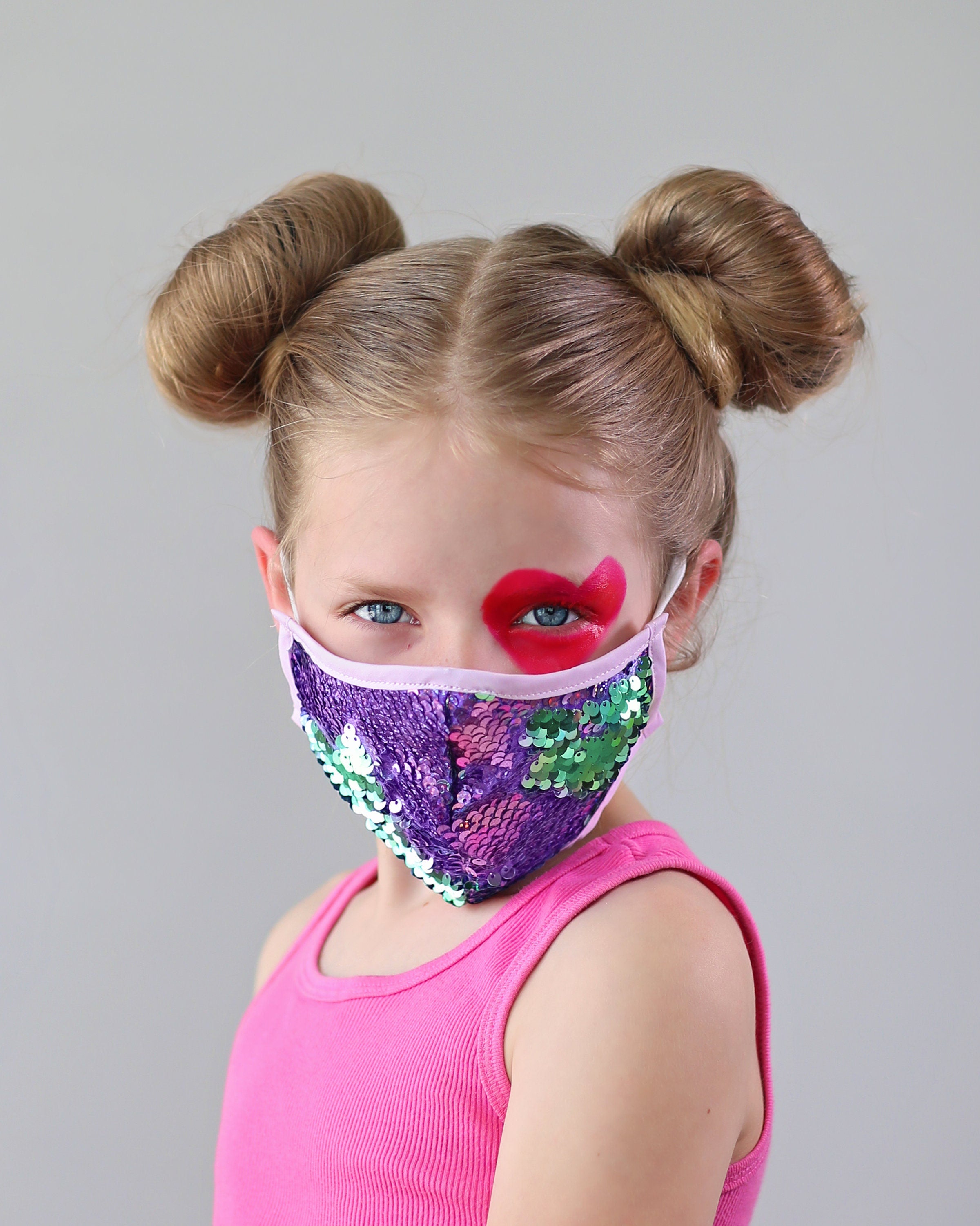 Sequin Face Mask - Pocket Filter Face Mask - Dust Face Mask - Glam Face Mask -Reversible Lavender and Mint Sequin Mask