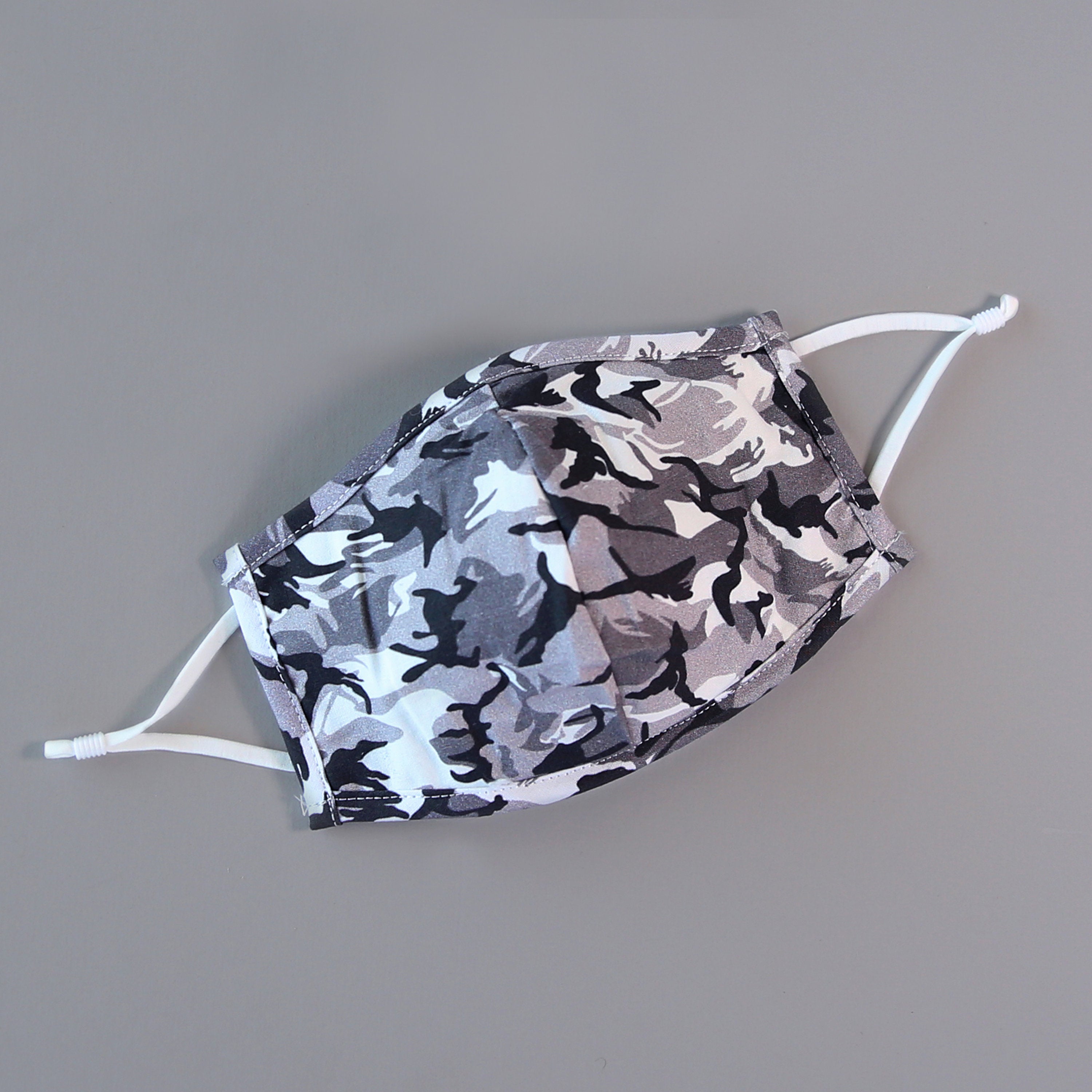 Camo Face Mask - Pocket Filter Face Mask - Dust Face Mask - Glam Face Mask - Black and White Camo
