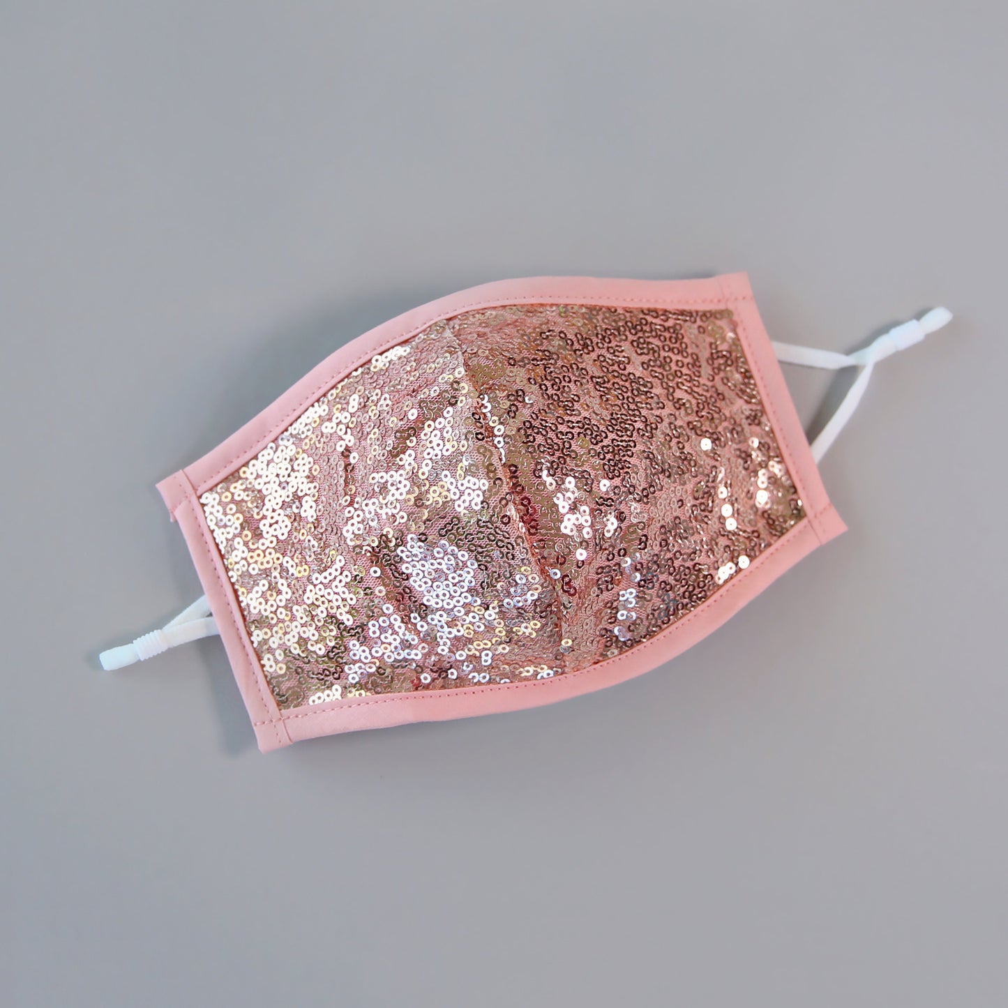 Sequin Face Mask - Pocket Filter Face Mask - Dust Face Mask - Glam Face Mask -Rose Gold Sequin Mask