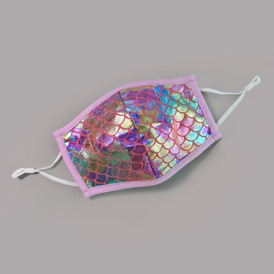 Sequin Face Mask - Pocket Filter Face Mask - Dust Face Mask - Glam Face Mask - Rainbow Mermaid Mask - Mermaid Face Mask