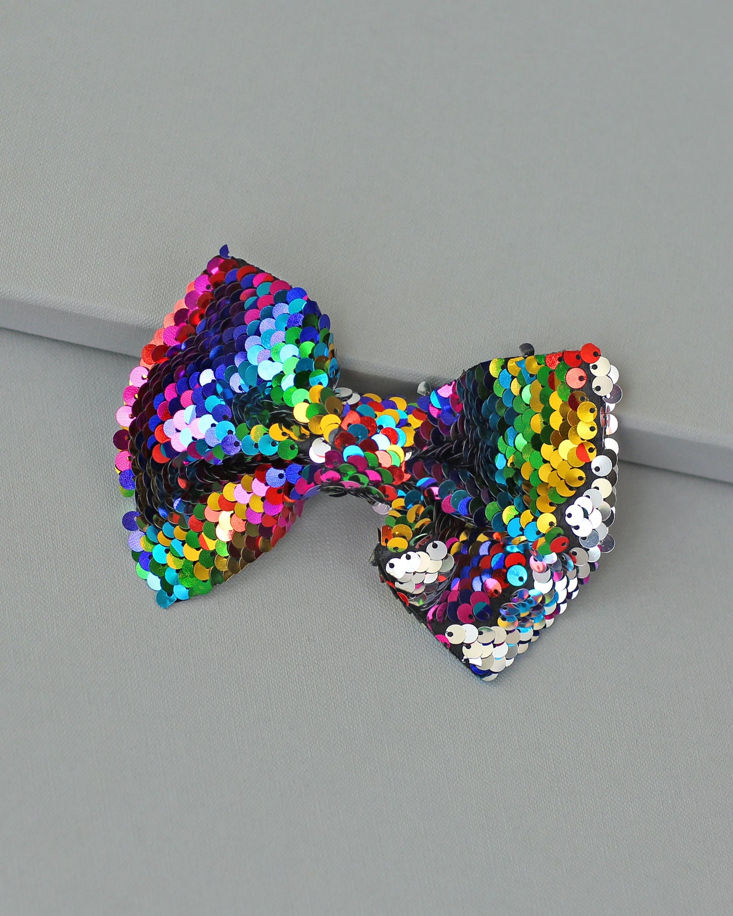 Rainbow Bow Clip-Sequin Bow Clip, Rainbow Flip Sequin bow, Rainbow Reversible Sequins, costume, birthday gift, party outfit, party hair bow