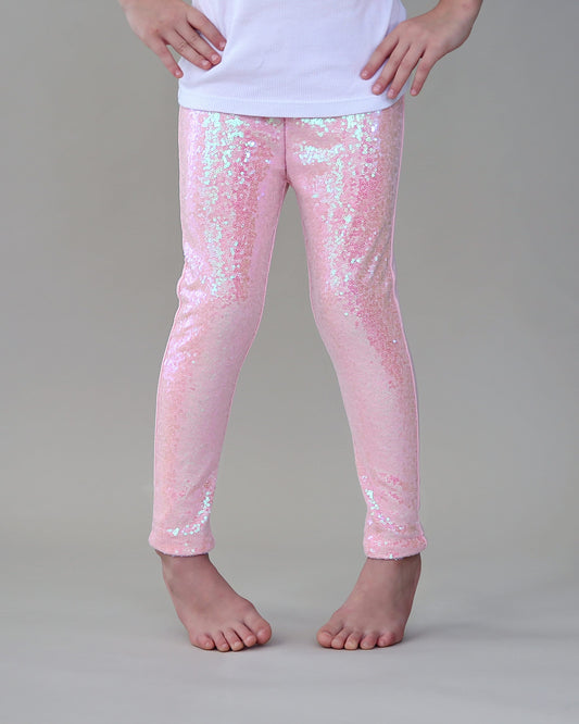 Sequin Leggings in Ballerina