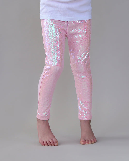 Sequin Leggings in Ballerina