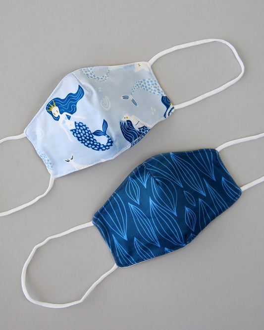 Mermaid Face Mask Set - Face Mask - Dust Face Mask - Glam Face Mask - Mermaid Masks