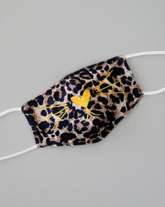 Animal Face Mask - Face Mask - Dust Face Mask - Glam Face Mask - Leopard Animal Mask