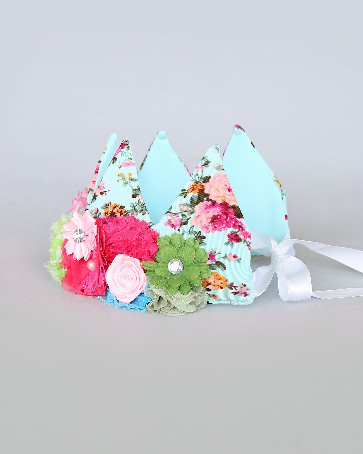 Flower Rainbow Dress Up Crown - Birthday Crown - Flower Birthday Crown -Rainbow Sequin Flower Crown - Fits all - Flower Crown