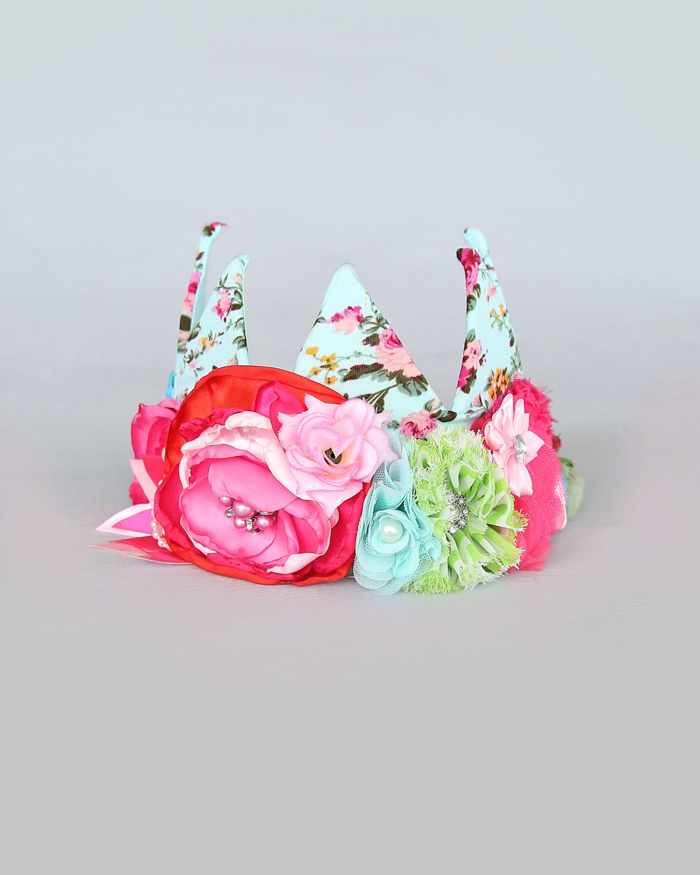 Flower Rainbow Dress Up Crown - Birthday Crown - Flower Birthday Crown -Rainbow Sequin Flower Crown - Fits all - Flower Crown