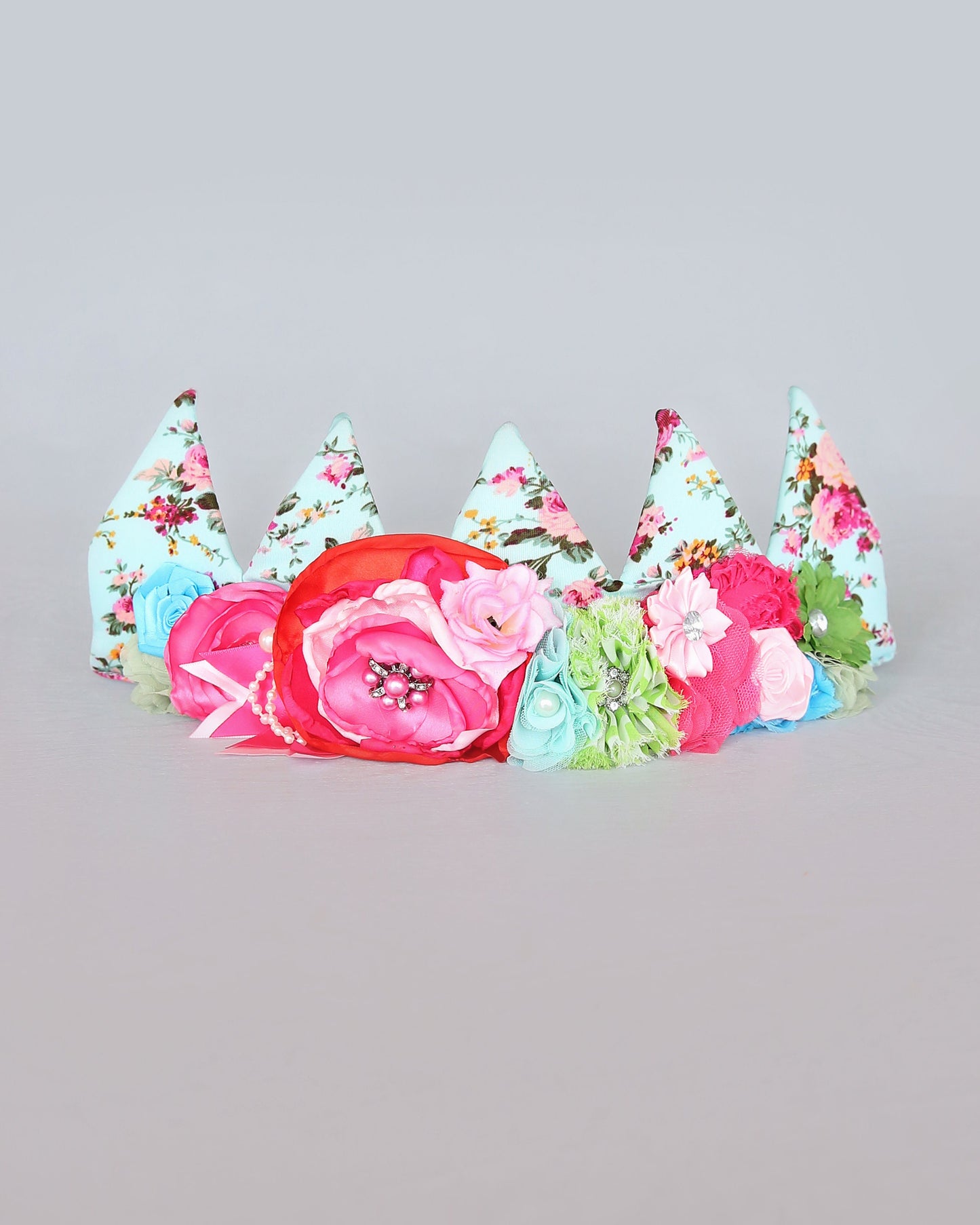 Flower Rainbow Dress Up Crown - Birthday Crown - Flower Birthday Crown -Rainbow Sequin Flower Crown - Fits all - Flower Crown