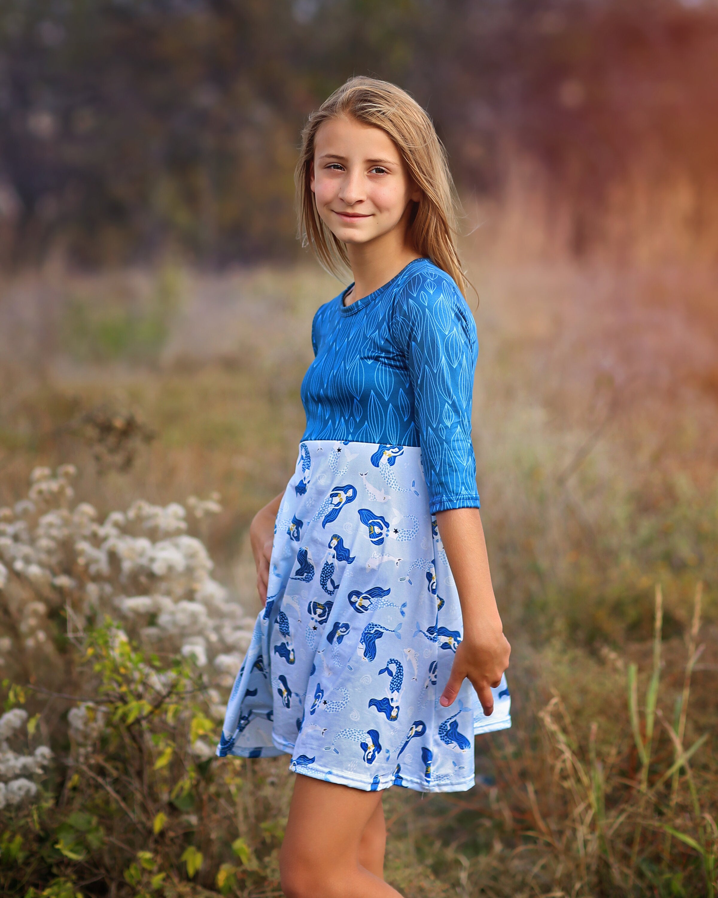 A-Line Dress - Girls Dress - Twirly Dress - Birthday Dress - Party Dre A-Line Dress - Girls Dress - Twirly Dress - Birthday Dress - Party Dre