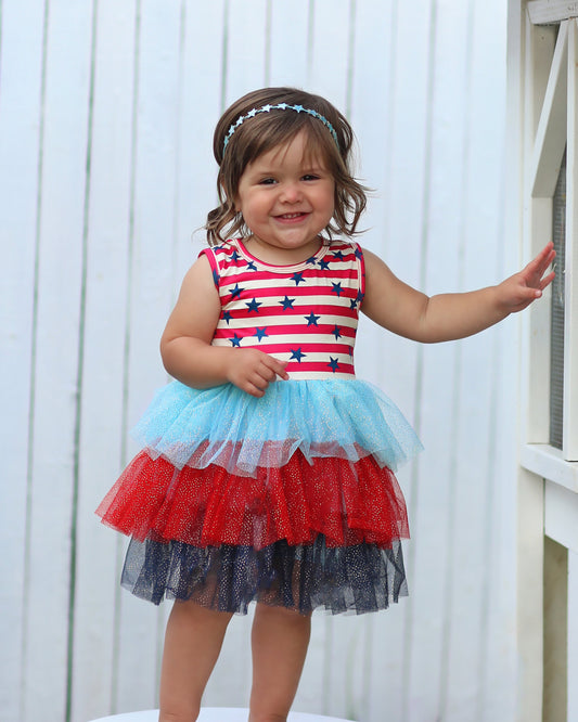 Tutu Dress in Americana