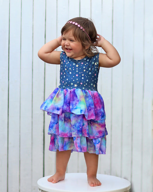 Tutu Dress in Galaxy