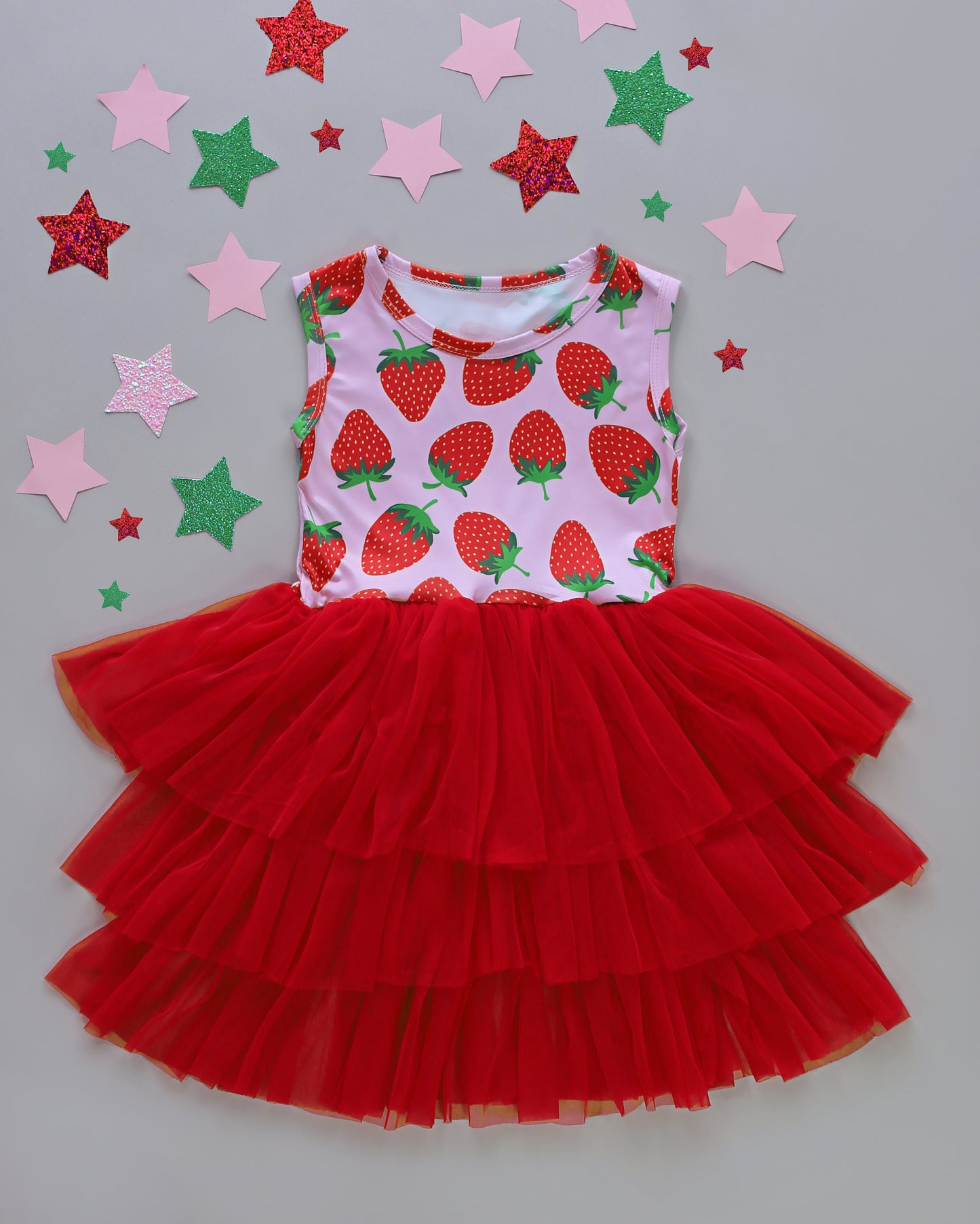 Tutu Dress in Strawberries