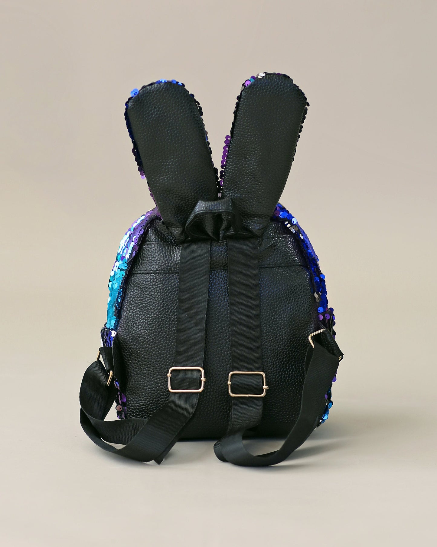 Blue and Purple Bunny Backpack - Bunny Backpack - Bunny Bag - Reversible Sequin Backpack - Sequin Backpack - Sequin Bag