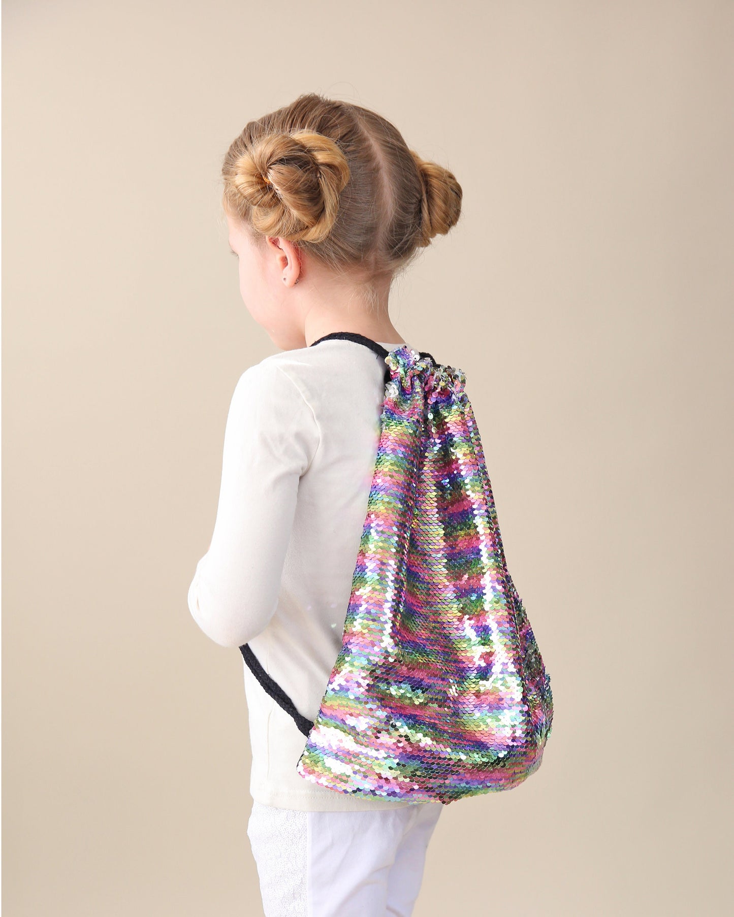 Pastel Sequin Backpack - Sequin Backpack - Sequin Bag - Reversible Sequin Backpack - Drawstring Flip Sequin Backpack - Sequin Bag