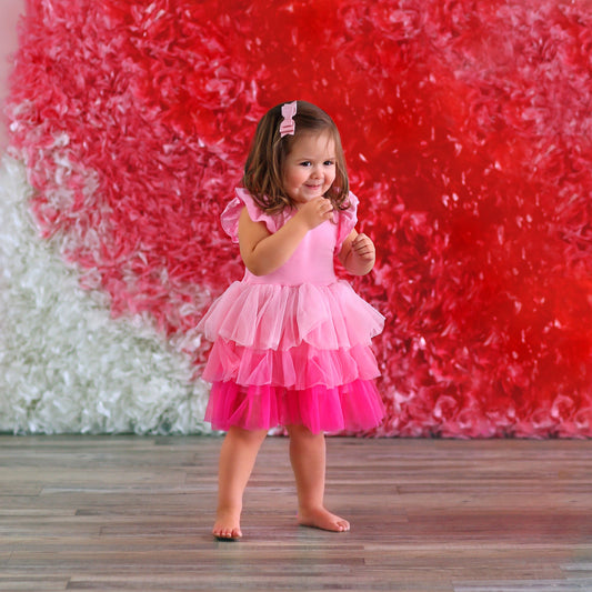 Tutu Dress in Pink and Hot Pink