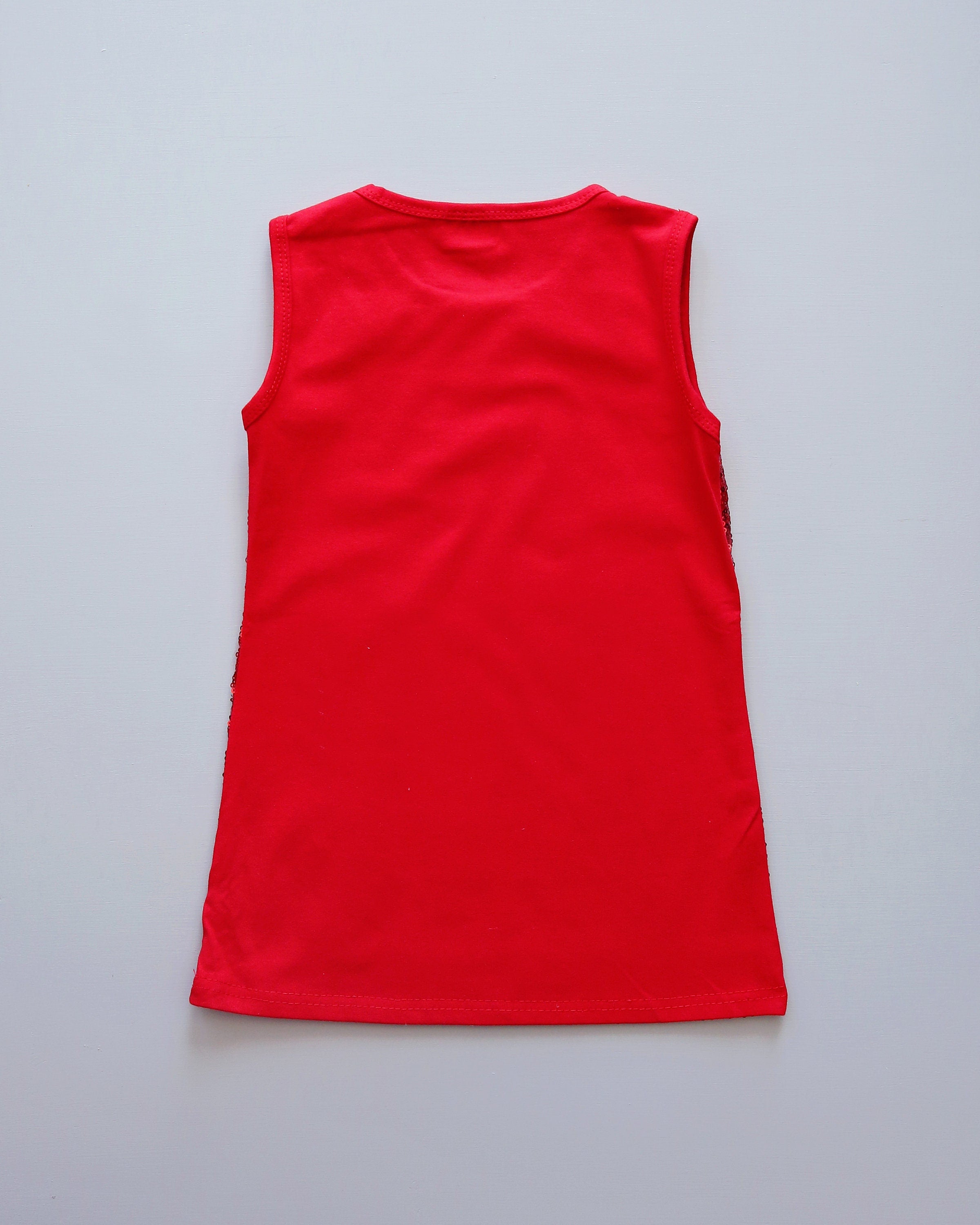 Red Sequin Dress - Red Sequin Tunic -Sequin Shift Dress - Birthday Dress - Party Dress - Sequin Tank Dress - Tank Dress - Red Dress